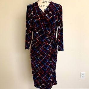 Faux wrap dress